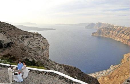 Ślub za granicą, Santorini
